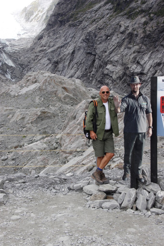 Ranger Bob an der Gletscherzunge