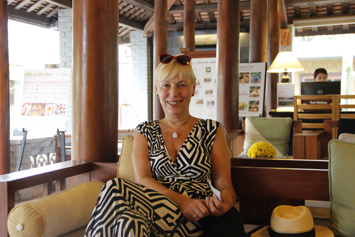 In der Lobby des Hotels